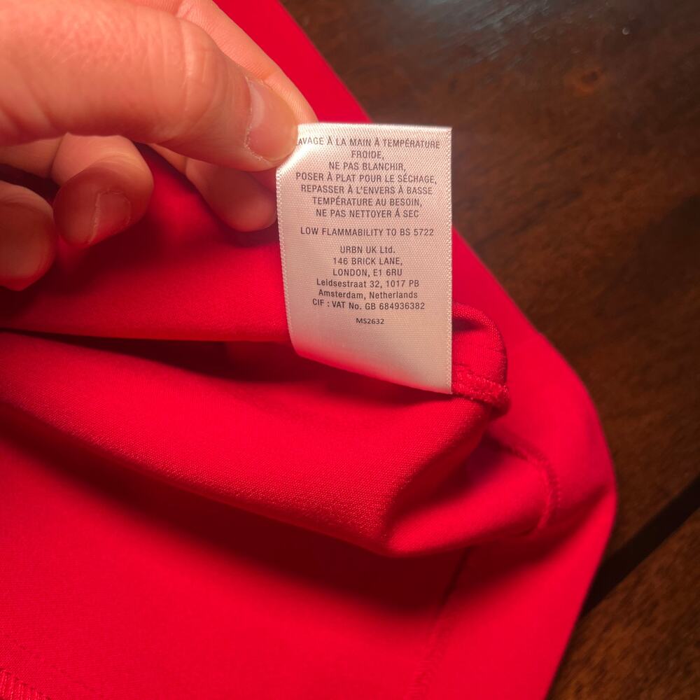 Mare Mare x Anthropologie Mini Dress Cut Out Shift Sleeveless Red Size XS - Picture 5 of 7